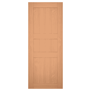 rustic paneled red grandis exterior shutter 40-20-40 panel