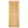 louvered pine exterior shutter 50-50 configuration