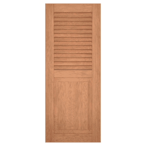 Cedar exterior shutter Louvered and raised Panel