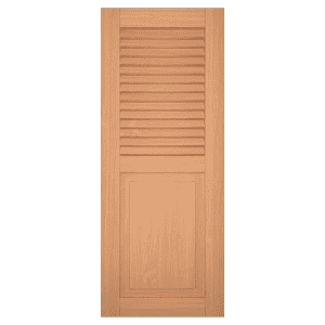 louver over raised panel red grandis exterior shutter