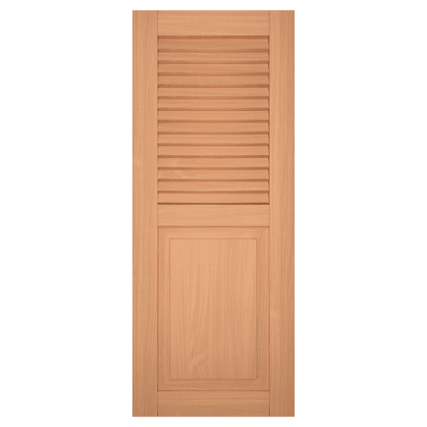 louver over raised panel red grandis exterior shutter