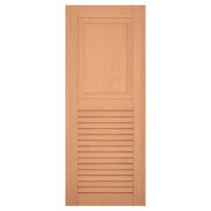 Red Grandis Combination (Paneled/Louvered) Exterior Shutters | 1 Pair