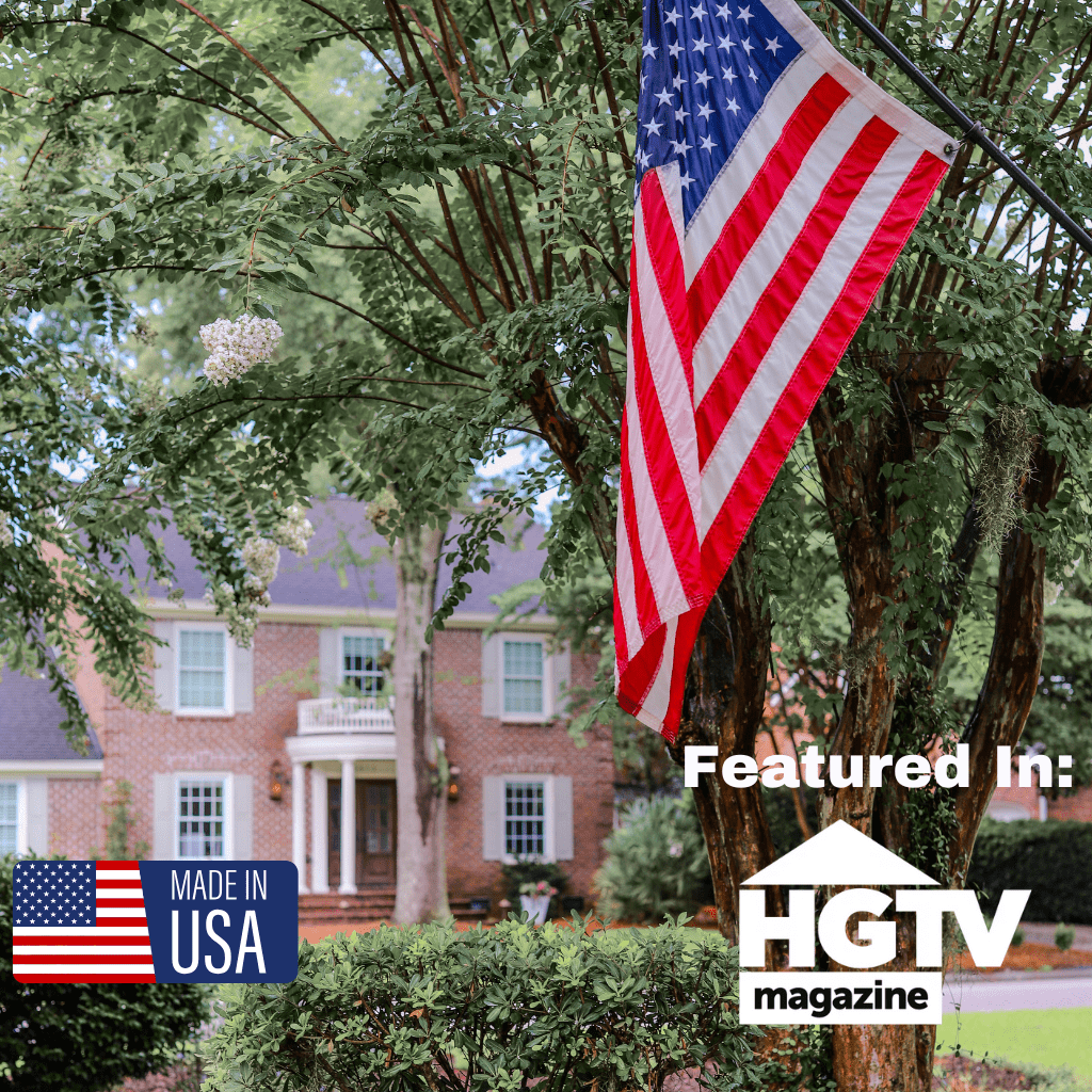 monument exterior shutters american flag made in the usa and featured in HGTV magazine