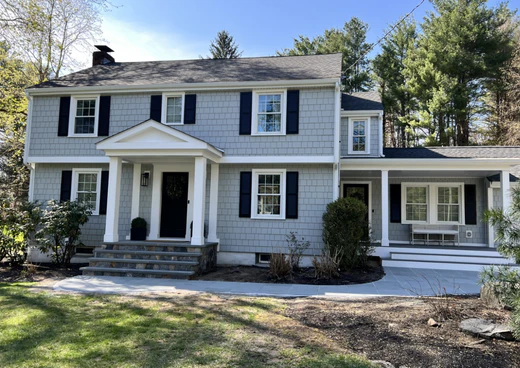 monument shutters blue home with black exterior shutters