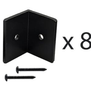 Exterior Shutter Fixed Mounting Bracket | Aluminum | Set of 8 Brackets