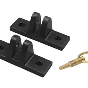 Adjustable Bahama Stays | Still Mount | Aluminum with Brass Ring | 1 Pair